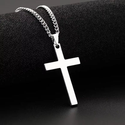 Fast and Furious 7 Moive Cross Pendant Necklace for Men Women Stainless Steel Crystal Jesus Cross Tourette Choker Jewelry Gift